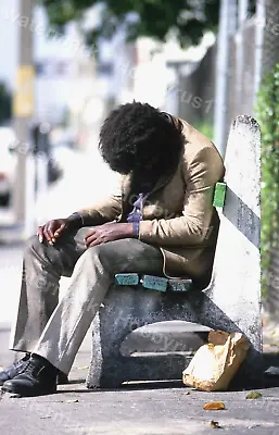£4.95 • Buy Homeless Man In Miami Artistic Shot Vintage Original 35mm Photo Slide