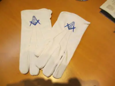 Masonic Freemasons  Embroidered Dress Gloves   • $9