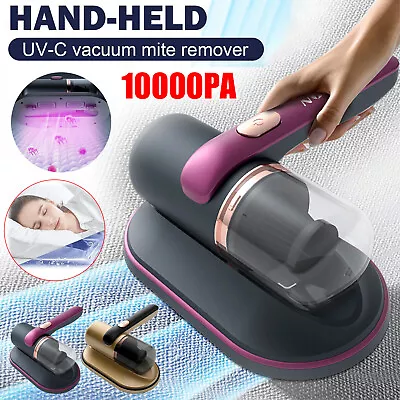 Cordless Dust Mite Remover Vacuum UV Cleaner 10000kpa Home Bed Sofa Mattress Kit • $45.89