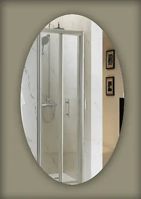 £8.70 • Buy Modern Oval Mirror Acrylic Bedroom Lounge & Bathroom Shatter Resistant Perspex