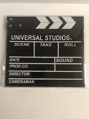 Film Movie Clap Clapper Board White Clapperboard Slate - Universal Studios - NWO • $13.03