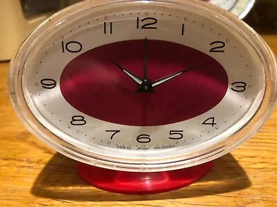 Vintage Jerger Space Age  Alarm Clock 1960s/70s Small Bedside Clockwork Clock • £35