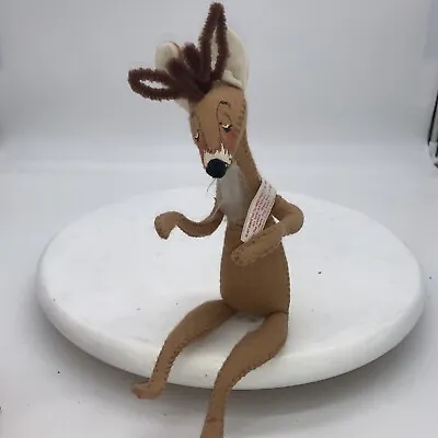 $18 • Buy Reindeer Annalee Doll, 1987, Buck, Antlers, Christmas, Hunting, Deer 8”