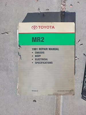 1991 Toyota Mr2 Repair Manual Volume 2 • $74.95