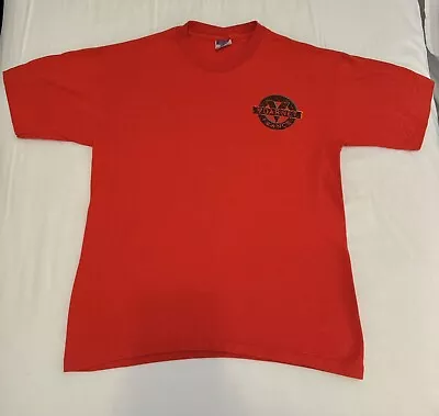 Vintage Vuarnet France T-shirt Single Stitch Sz L Red Made In USA Surf Skate • $22.99