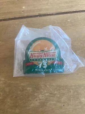 Krispy Kreme Doughnuts 75th Birthday Pin NEW In Package • $11