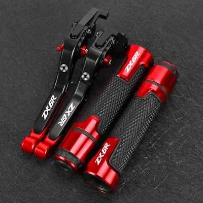 For Kawasaki Ninja ZX-6R 636 2000-2023 Hand Brake Clutch Lever Handlebar Grips • $53.99