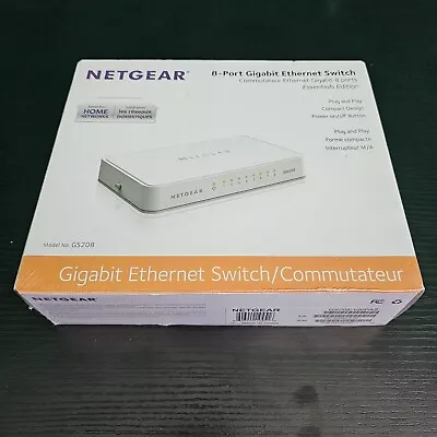 NETGEAR GS208-100PAS Gigabit 8 Port Gigabit Ethernet Switch - NEW • $25