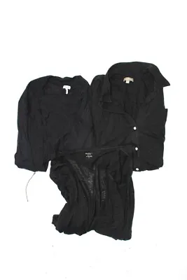 Lilla P Majestic Paris  Splendid Womens Shirts Black Size Large 2 Lot 3 • $41.99