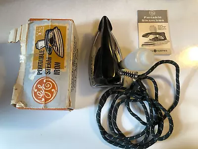 Vintage GE F29 Portable Steam Iron 120V With Original Box/Instructions VG 1960s • $23.17