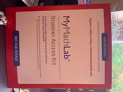 New Unused MyMathLab Student Access Code For ISBN 9780321199904 • $125
