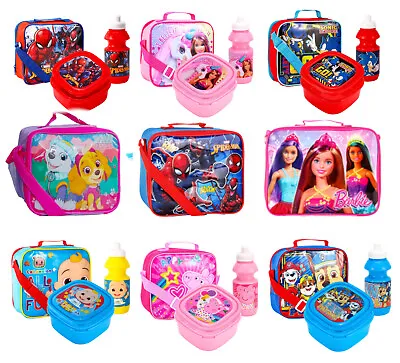 Boys Girls Character Insulated Lunch Bag School Lunchbox Travel Snack Food Bags • £9.99