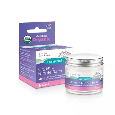 Lansinoh Organic Nipple Balm 60ml Natural Breastfeeding Cream • £18.95