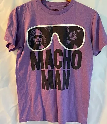 Macho Man Randy Savage - Sunglasses - Men's T Shirt - Wrestler - Size SMALL • $14