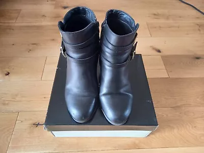 Ankle Boots Miss KG Black Ecoleather Size 38 (UK5) • £20