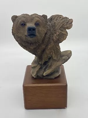 Mill Creek Studios Bear Up Figurine 5.5” #14008 On Wood Base • $29.99