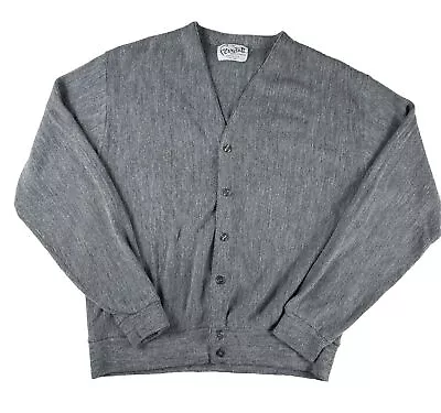 VTG Ferranti California Men's Cardigan￼ Sweater Gray XL Mr. Rogers EUC • $22.95