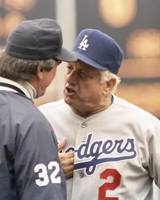 Los Angeles Dodgers TOMMY LASORDA Vs Umpire 8x10 Photo Print Poster HOF 97 • $5.49