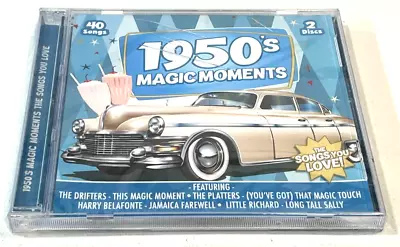 1950's Magic Moments 40 Songs 2-Pack (CD) - NEW *Cracked Case* • $17.99