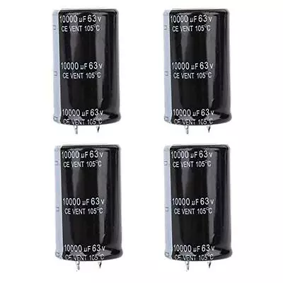 4Pcs Capacitor 63V 10000uF Electrolytic Capacitor 30 * 50mm For TV LCD Monito... • $25.24