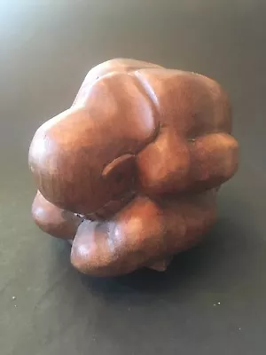 Carved Wood Sumo Wrestler Sculpture 5  X 5  • $35