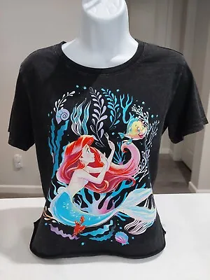 New Disney Princess The Little Mermaid Ariel Crop Top T-Shirt Size Large Artwork • $15.99