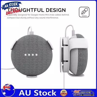 AU Wall Mount Holder For Google Home Mini Audio Voice Assistant Hanger (White) • $9.89