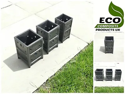 £7.99 • Buy Saddar Eco Composite Bolt Down Square Fence Post Base Shoe Support Holder