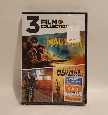 3-Film Collection: Mad Max (DVD Digital 2017) Warner Bros USA • $7.99