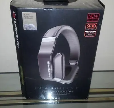 New Monster Inspiration Active Noise Canceling Pro Titanium Silver Headphones • $153.99