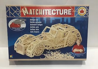 Matchitecture Antique Car Bojeux Matchstick Construction Kit Open Box • $29.99