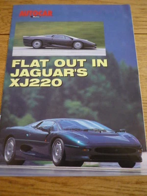 £6.99 • Buy JAGUAR XJ 220 ROAD TEST CAR BROCHURE Jm