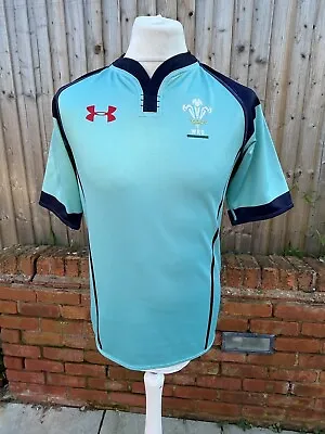 Wales Rugby Union Under Armour Mint Green Short Sleeve Rugby Shirt - 20  P 2 P • £4.99