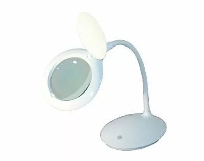 TekLine 39101B Desk Gooseneck 5  Magnifying Lamp White 80-LED Daylight • $44.93