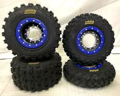 Hiper Tech 3 Beadlock Wheels ITP GNCC XC Tires Front/Rear Kit Yamaha YFZ Banshee • $1495