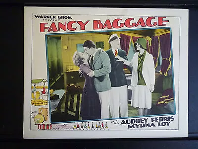 1959 Fancy Baggage - Myrna Loy + Audrey Ferris - Rare Exc Con Lobby Card Silent • $200