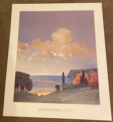 Max Hayslette Signed Art Print Island Afternoon II Devon Editions 1990 32”x 27” • $125