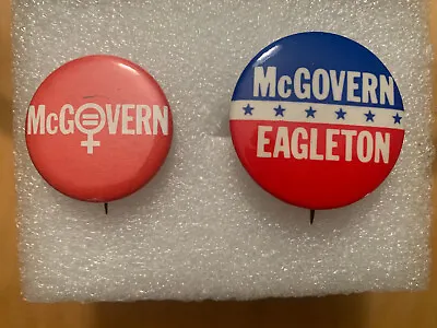 Mcgovern Eagleton Mcg Political Button Vintage Lot Of 4 • $30.87