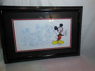 Disney Mickey Mouse Limited Edition Print 418/745 Mickey Through The Years Frame • $129