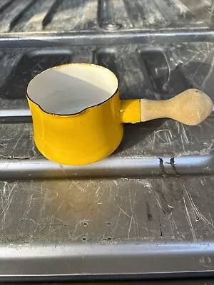 Vintage Dansk France Yellow Ihq Enamel Kobenstyle Butter Warmer • $24