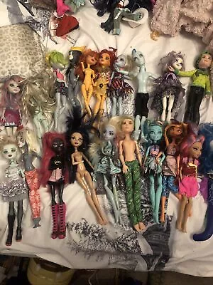 HUGE MONSTER HIGH DOLL LOT 20 Will Come With Freebies (clothes Accessories) • $84