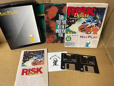 Risk Deluxe (MacPlay Virgin Parker Bros. 1994 Floppy PC) Complete • $21.60