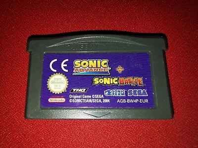 Sonic Advance + Sonic Battle Gameboy Advance Cartridge Only • £24.99