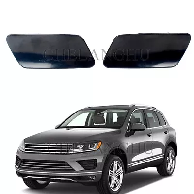 2Pcs For VW Touareg 2015 2016 2017 2018 Front Bumper Headlight Washer Cap Cover • $11.99