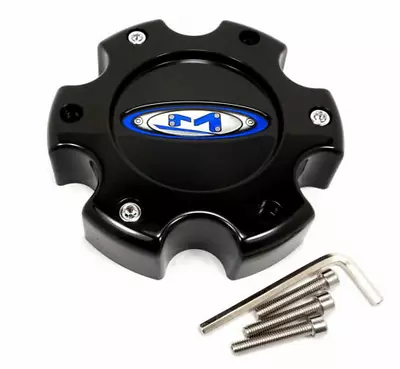 Moto Metal MO951 CAP BLK 6X5.5 +18 - BLUE OVAL LOGO - 845L145S0 • $24