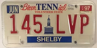 Tennessee BicenTENNial SHELBY County License Plate Memphis 145 LVP Elvis Mustang • $24.99