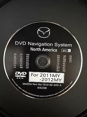 2009 2010 2011 2012 MAZDA 5 6 CX9 RX8 GPS Navigation DVD West Coast • $99