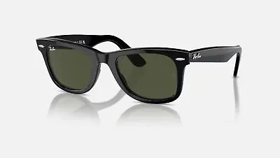 Ray-Ban Original Wayfarer Black/Classic G-15 Green 50mm Sunglasses RB2140 901 50 • $107.99