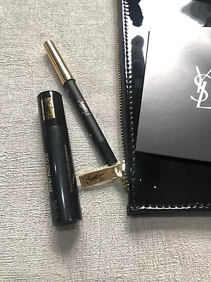 YSL Beauty Cosmetic Pouch Makeup Bag Gift Set Eyeliner And Mascara Brand New • £14.95