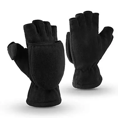 Winter Gloves 3M Thinsulate Fingerless Convertible Thermal Mittens Insulated ... • $27.40